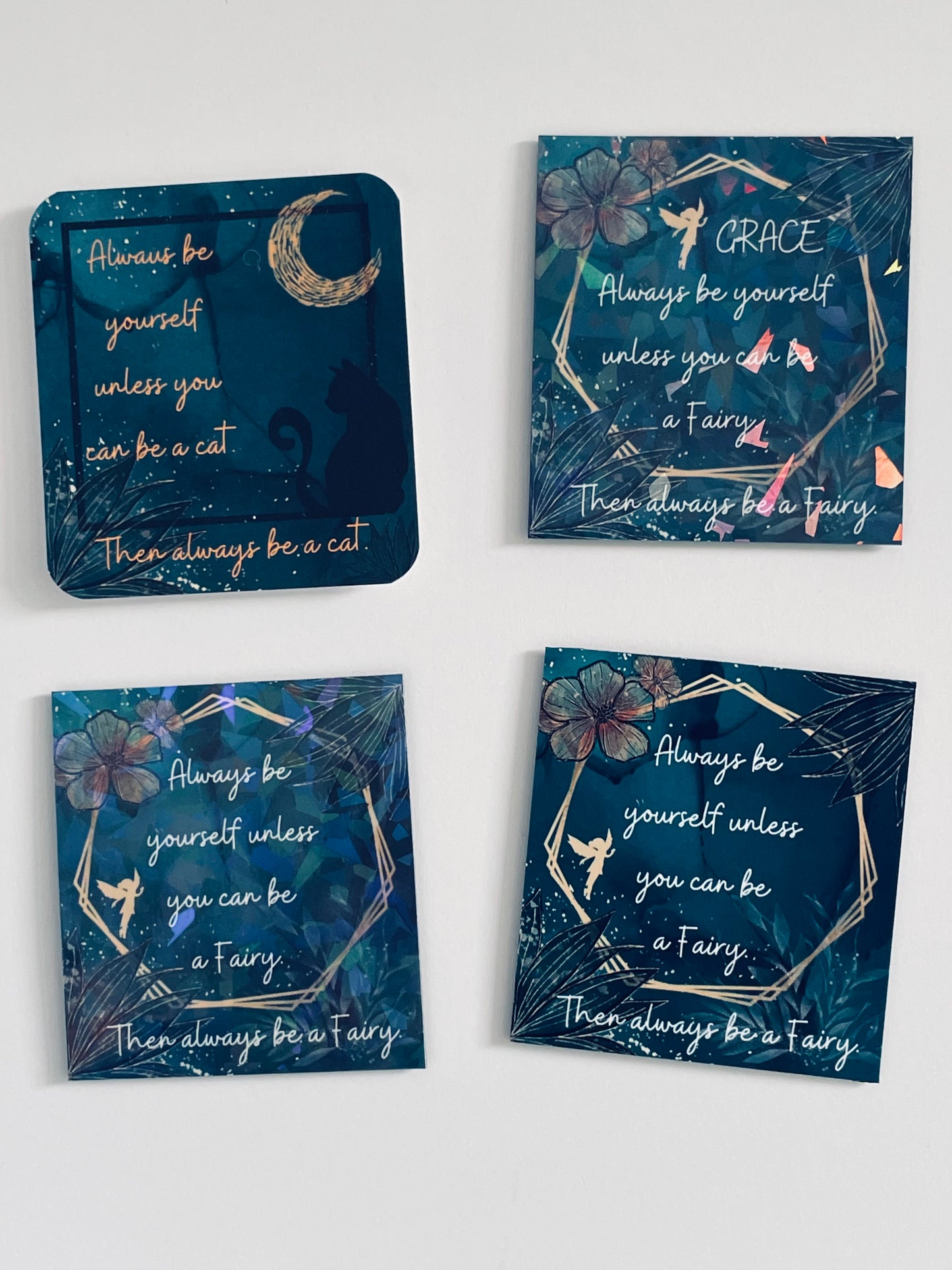 Fairy Whimsical Fridge Magnet, Refrigerator Magnet For Fairy Lovers, Magical Home Décor Holographical Personalized Gift