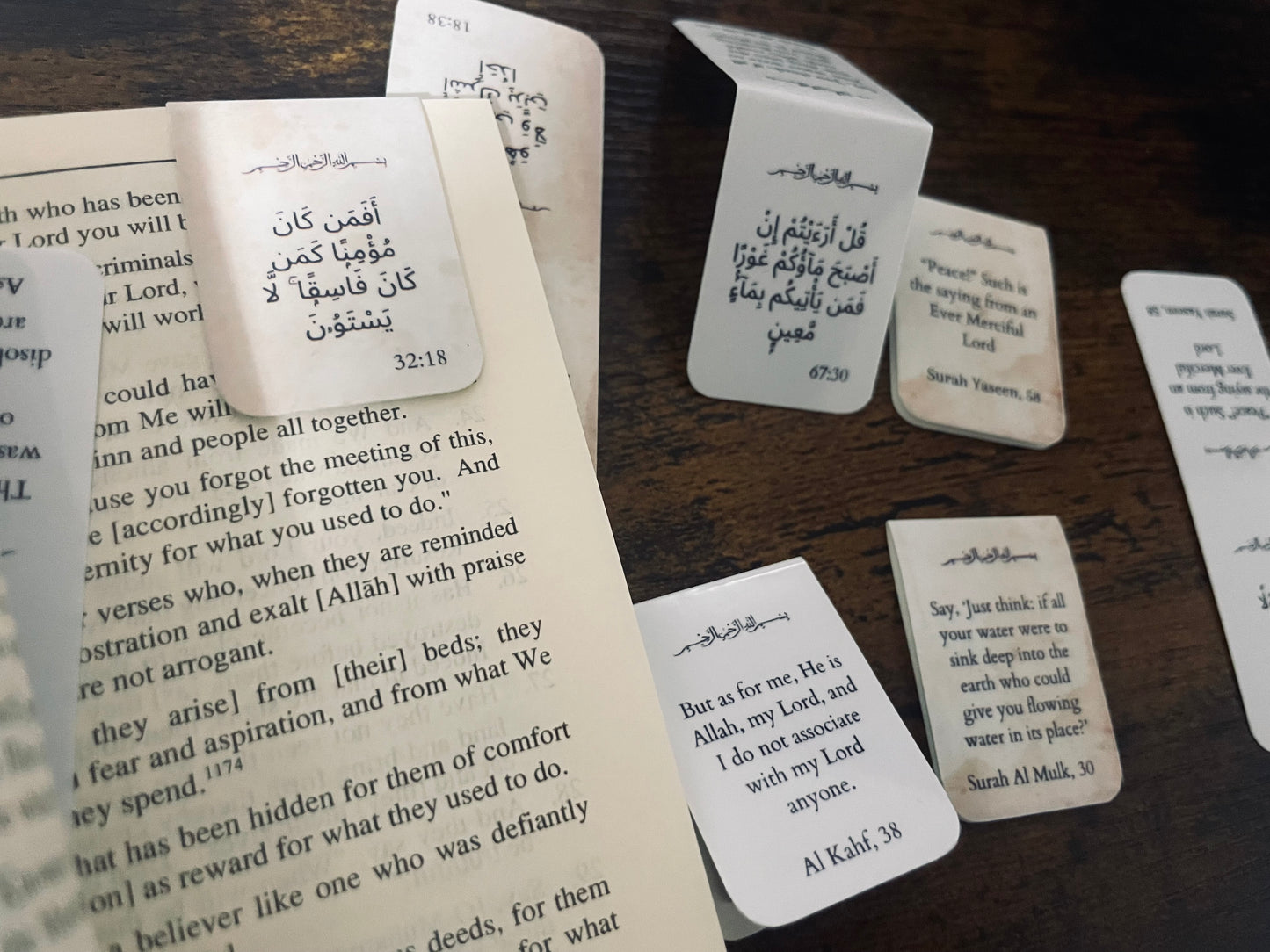 Mini Magnetic Bookmarks With Quran Verses - Custom Ayat Available