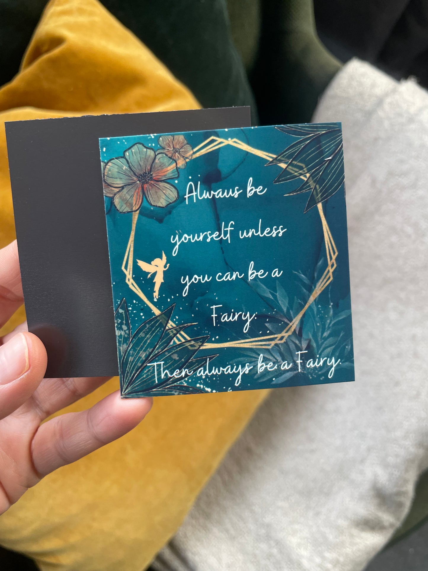 Fairy Whimsical Fridge Magnet, Refrigerator Magnet For Fairy Lovers, Magical Home Décor Holographical Personalized Gift