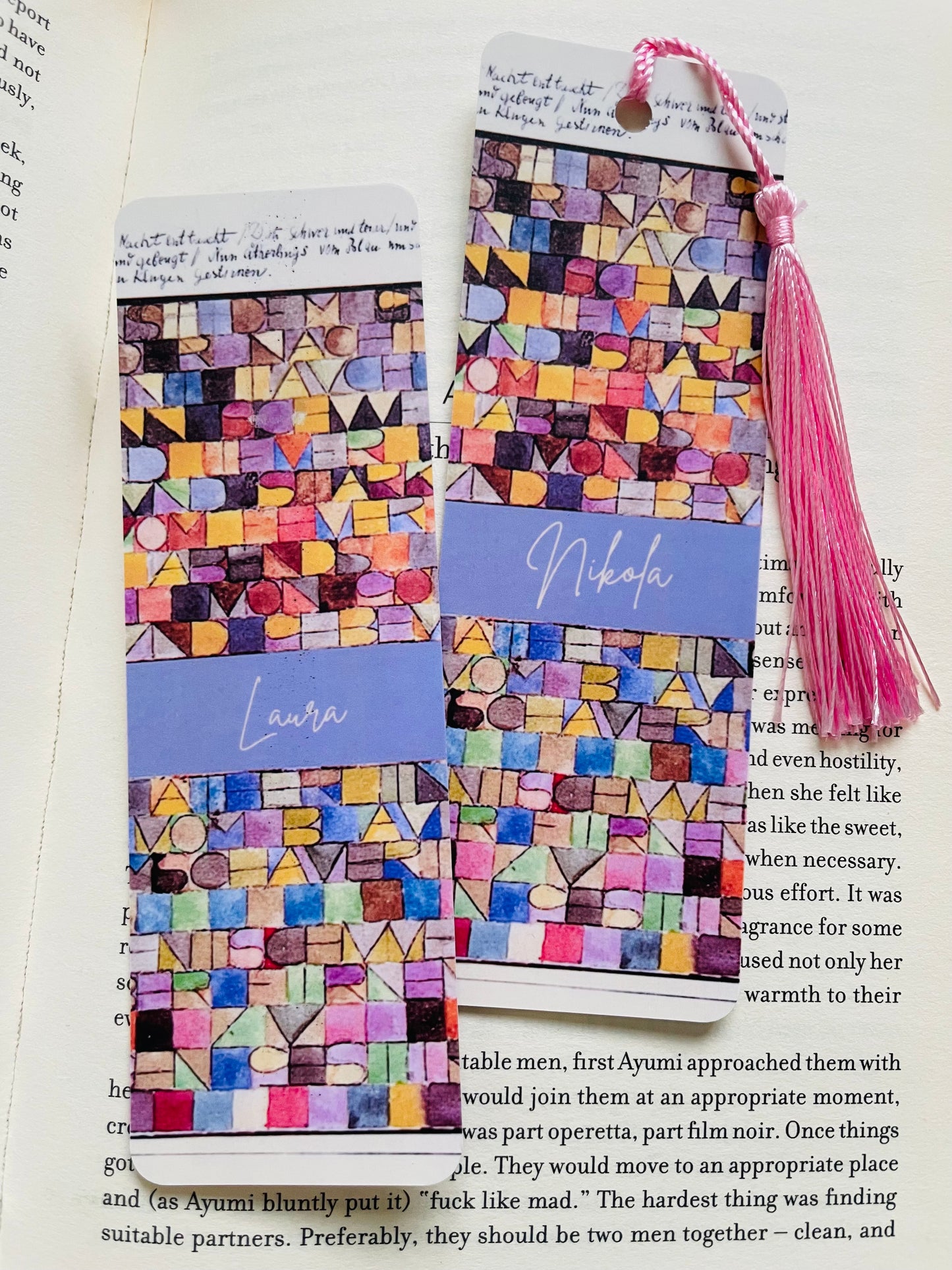 Famous Art Personalised Bookmarks with Custom Name - Perfect Gift for Art Lovers