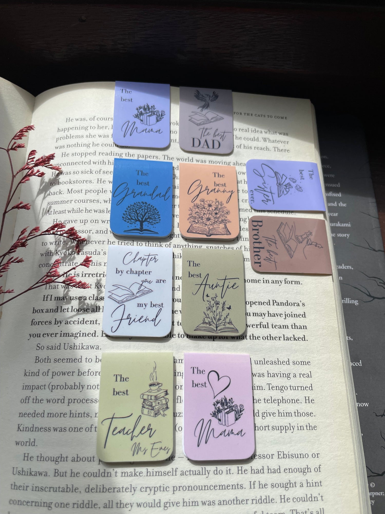 "The best" collection - personalized mini magnetic bookmarks