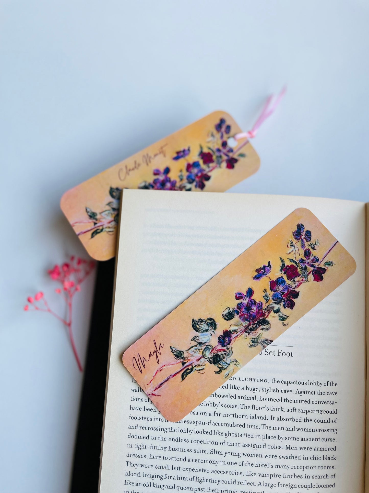 Famous Artwork Personalized  Bookmarks With Custom Name