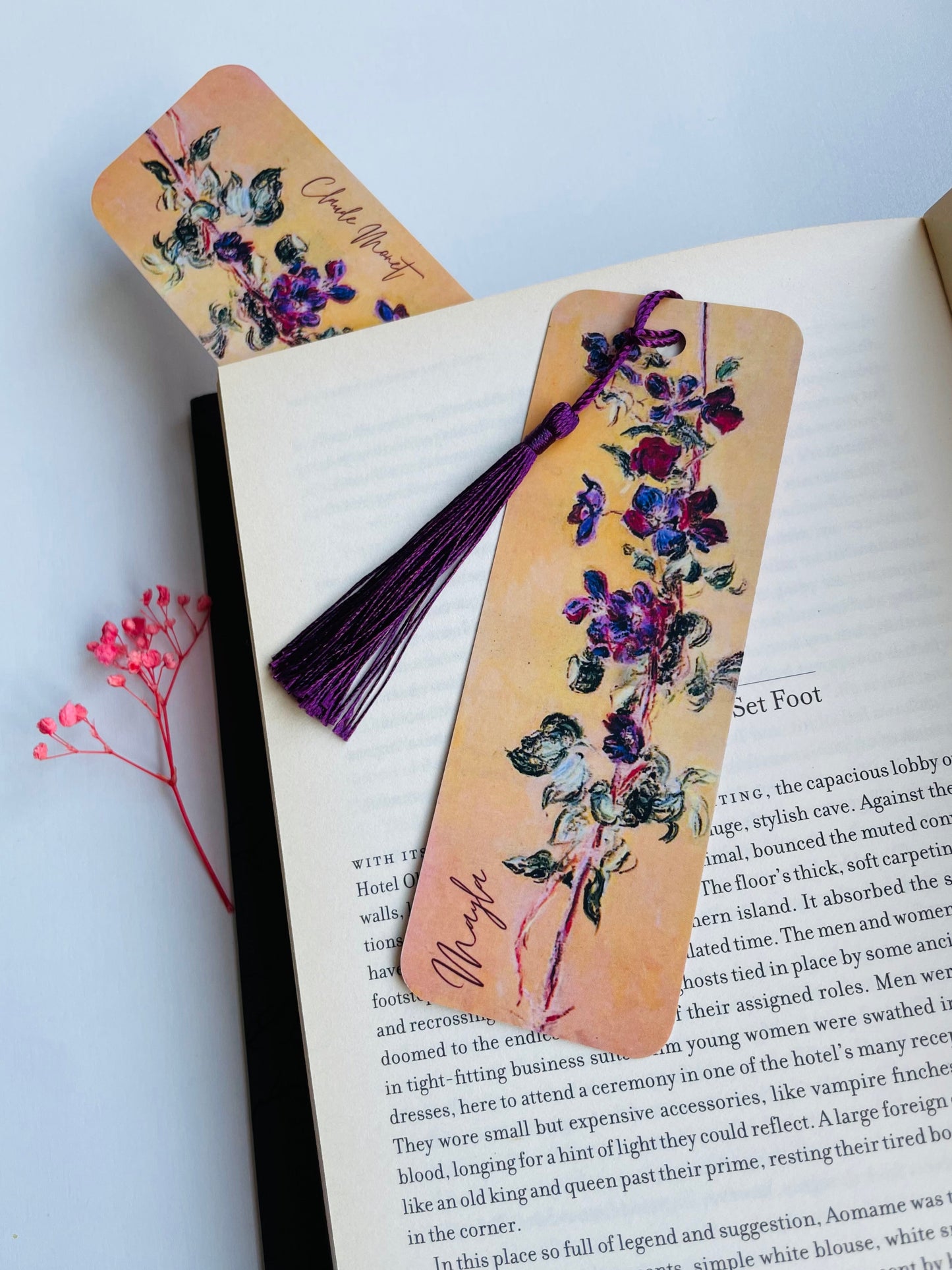 Famous Artwork Personalized  Bookmarks With Custom Name