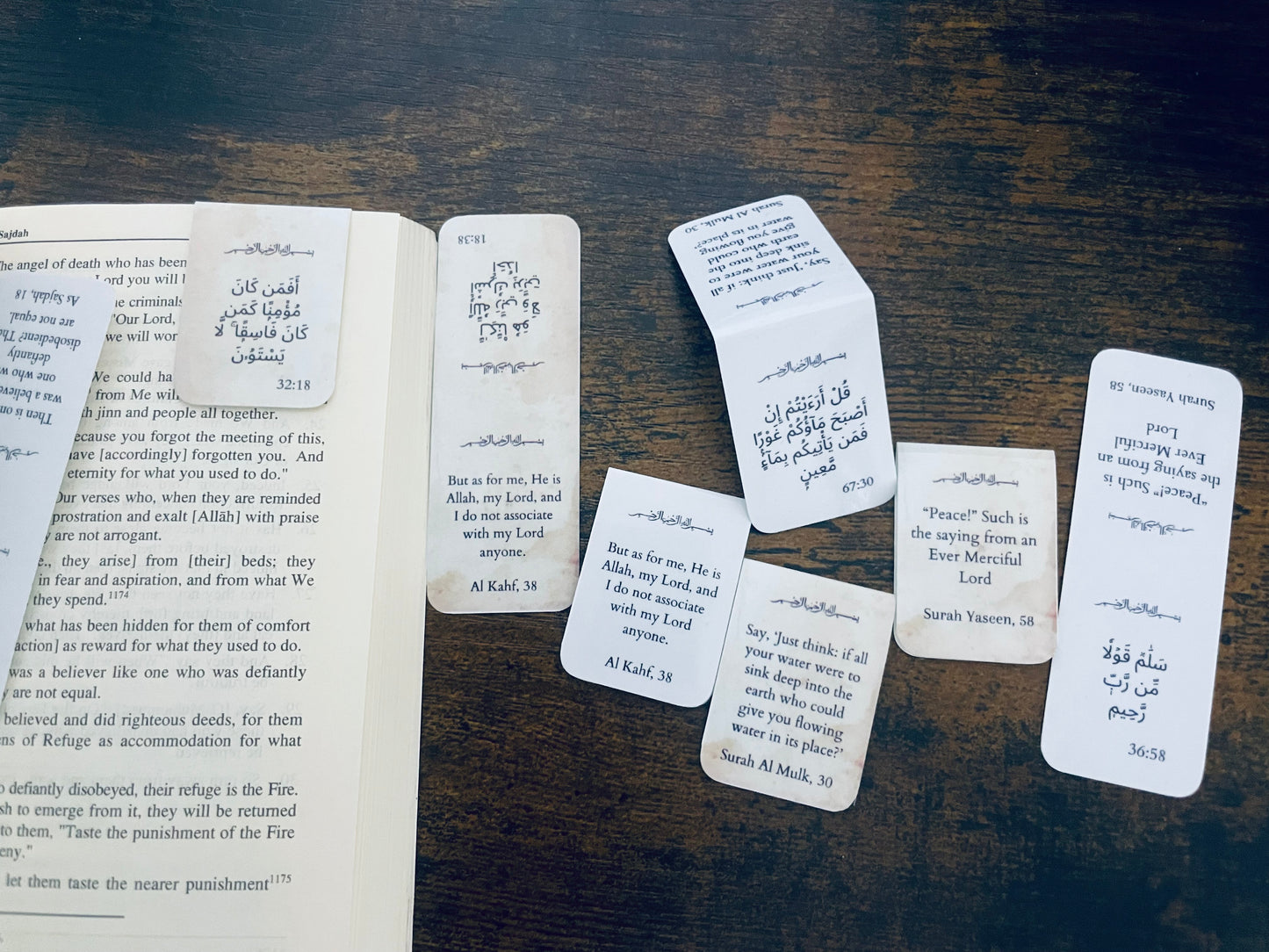 Mini Magnetic Bookmarks With Quran Verses - Custom Ayat Available