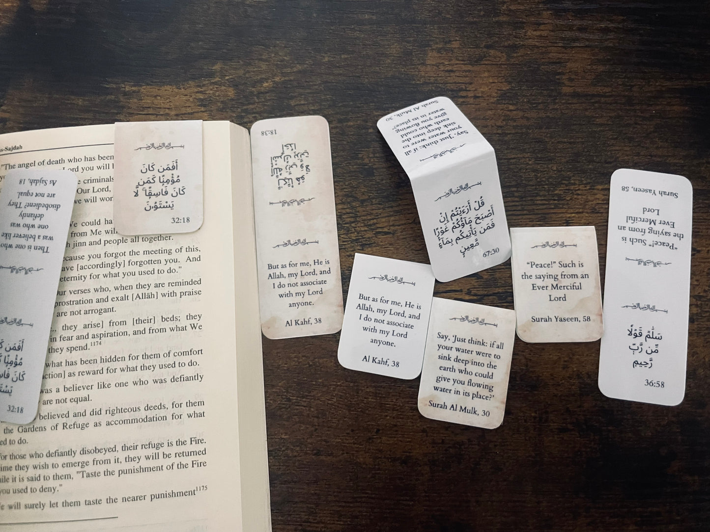 Mini Magnetic Bookmarks With Quran Verses - Custom Ayat Available