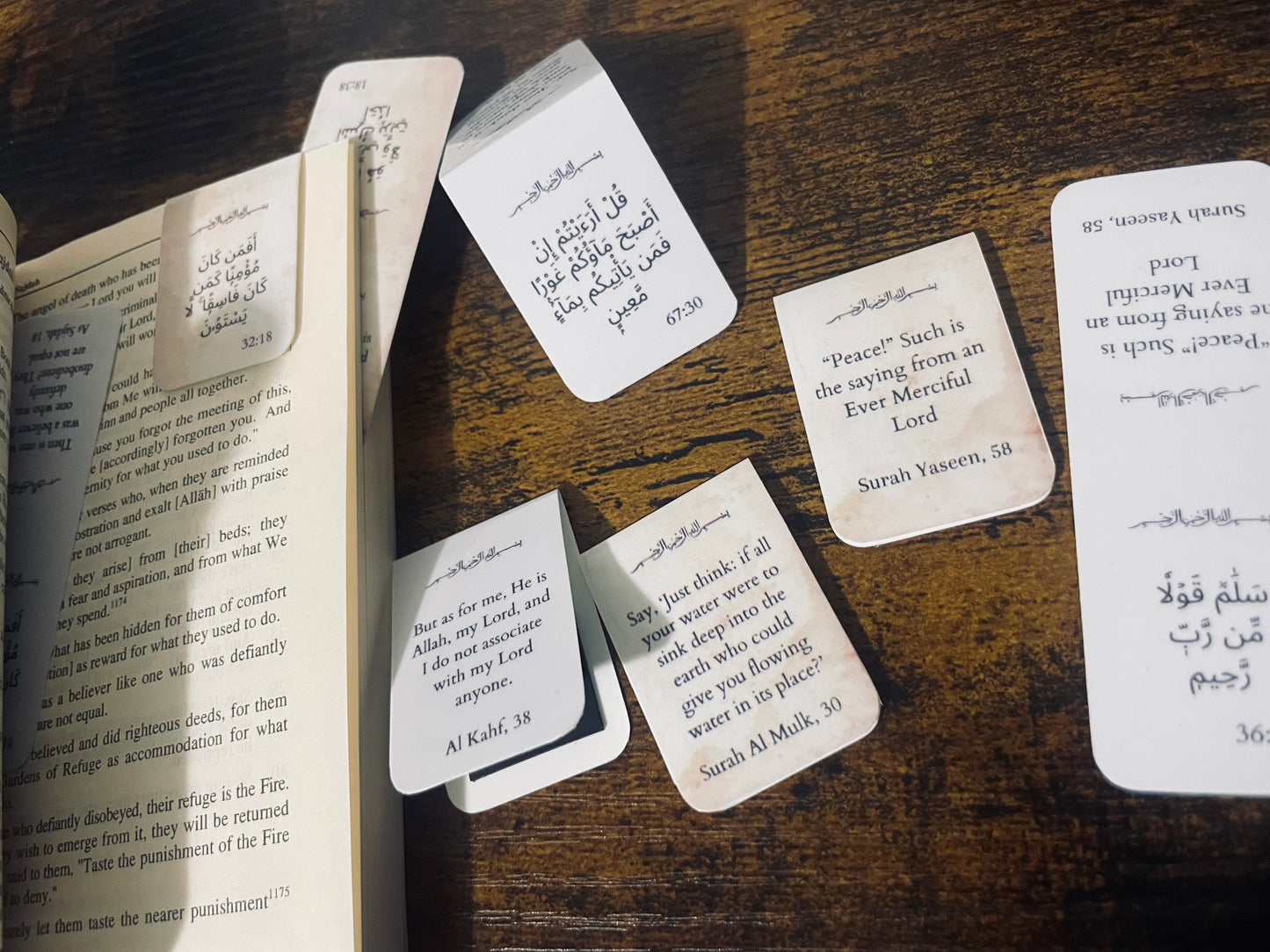 Mini Magnetic Bookmarks With Quran Verses - Custom Ayat Available