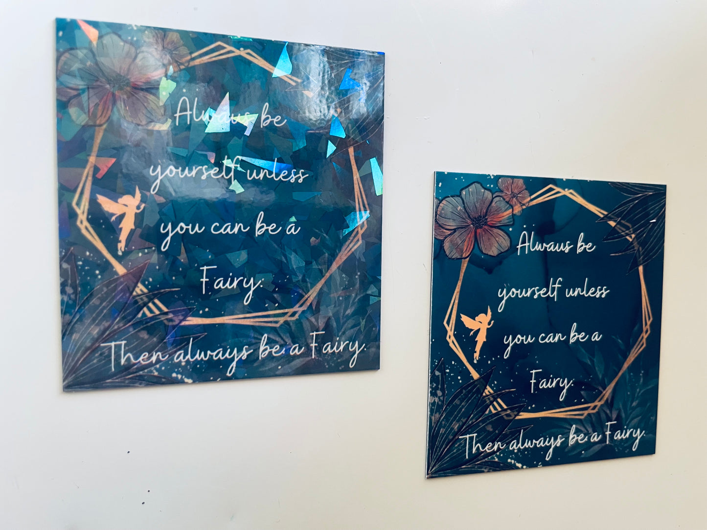 Fairy Whimsical Fridge Magnet, Refrigerator Magnet For Fairy Lovers, Magical Home Décor Holographical Personalized Gift