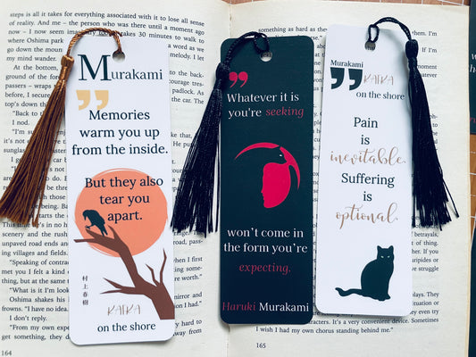 Haruki Murakami Quote Bookmarks – Literary Gifts for Book Lovers